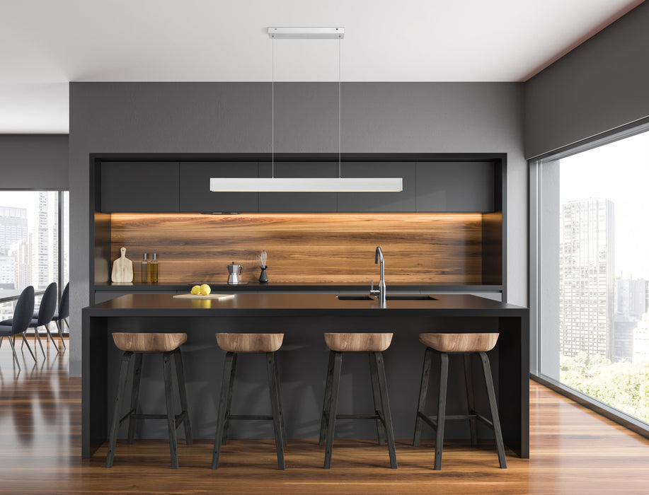 Linear Chandelier Z-Lite 1016-45L-BN-LED Brushed Nickel Hudson 1 Light Linear Chandelier Z-Lite