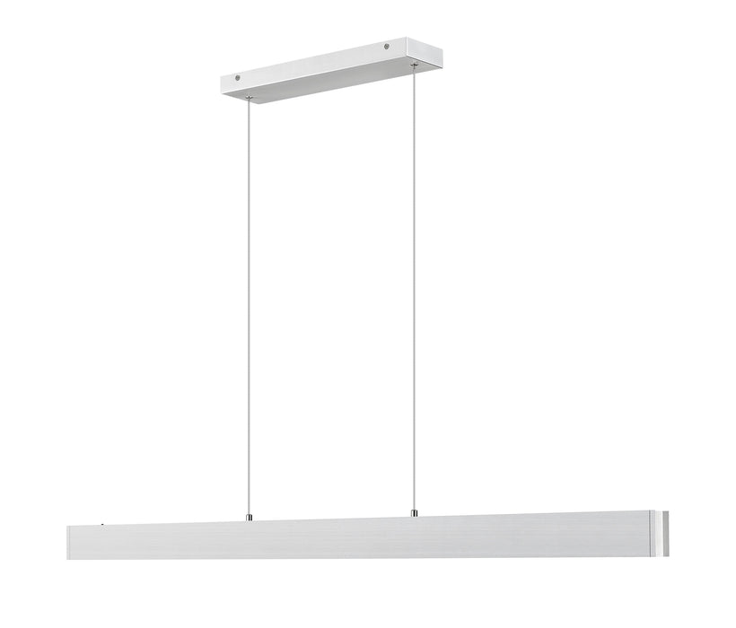 Linear Chandelier Z-Lite 1016-55L-BN-LED Brushed Nickel Hudson 1 Light Linear Chandelier Z-Lite