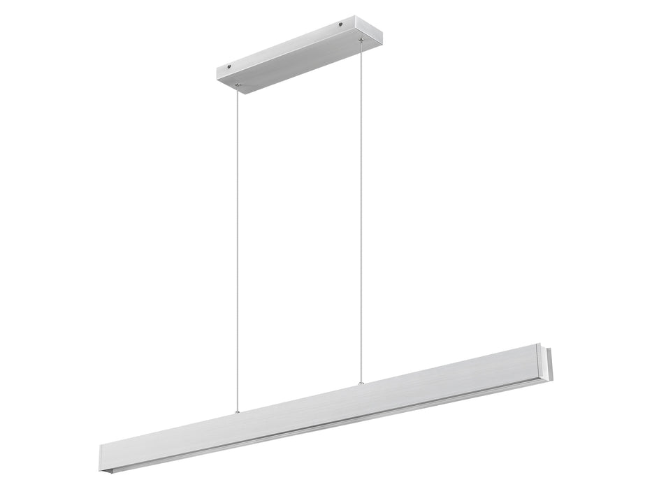 Linear Chandelier Z-Lite 1016-55L-BN-LED Brushed Nickel Hudson 1 Light Linear Chandelier Z-Lite