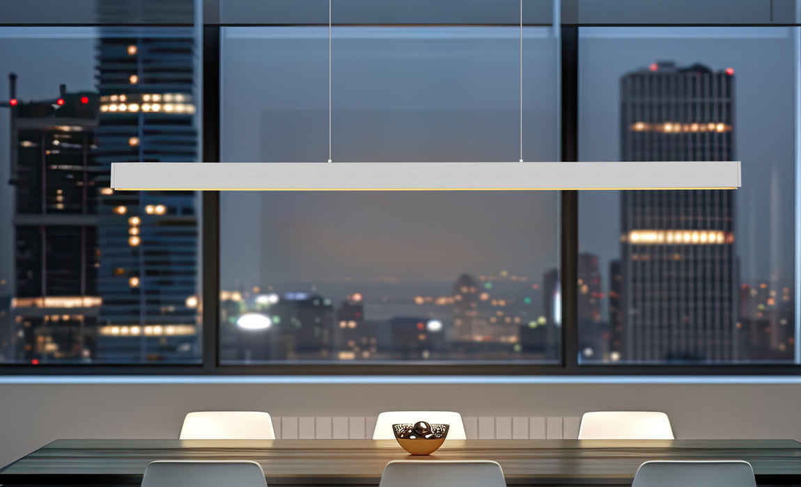 Linear Chandelier Z-Lite 1016-72L-BN-LED Brushed Nickel Hudson 1 Light Linear Chandelier Z-Lite