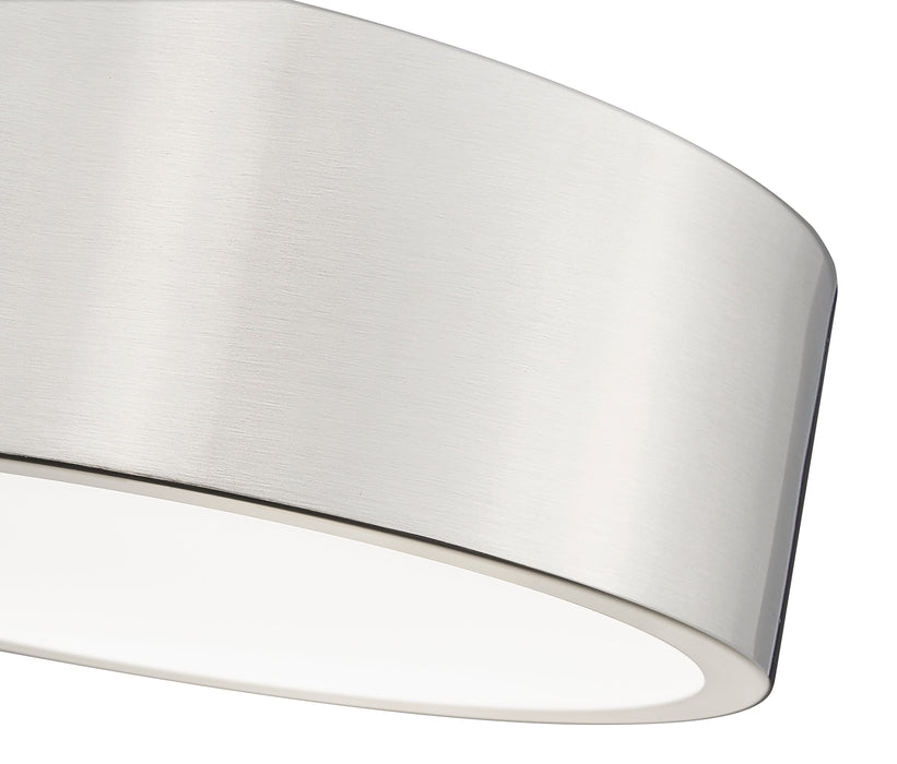 Flush Mount Z-Lite 1017F12-BN-LED Brushed Nickel Coronado 1 Light Flush Mount Z-Lite