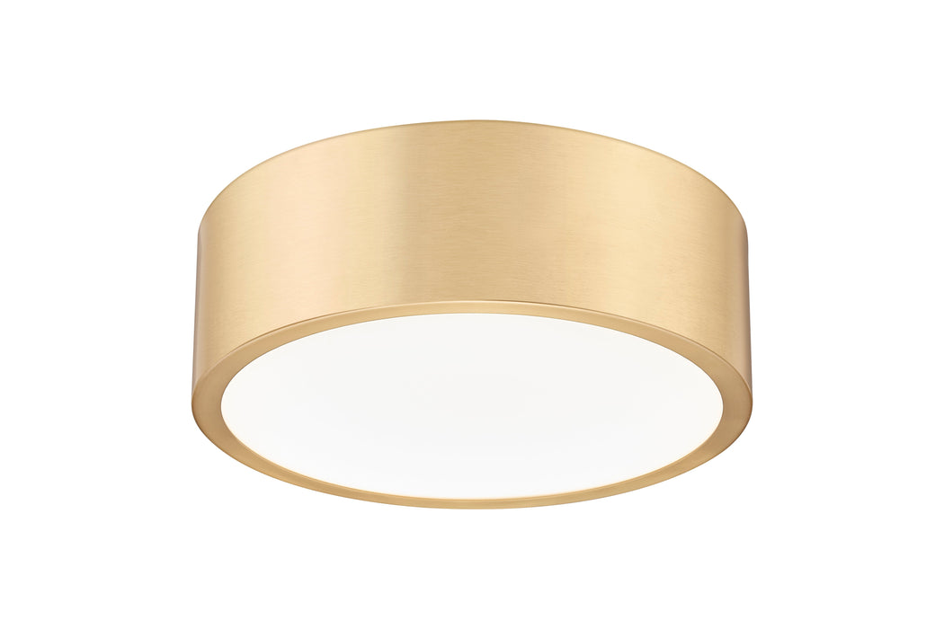 Flush Mount Z-Lite 1017F12-MGLD-LED Modern Gold Coronado 1 Light Flush Mount Z-Lite