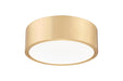 Flush Mount Z-Lite 1017F12-MGLD-LED Modern Gold Coronado 1 Light Flush Mount Z-Lite
