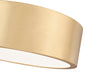 Flush Mount Z-Lite 1017F12-MGLD-LED Modern Gold Coronado 1 Light Flush Mount Z-Lite