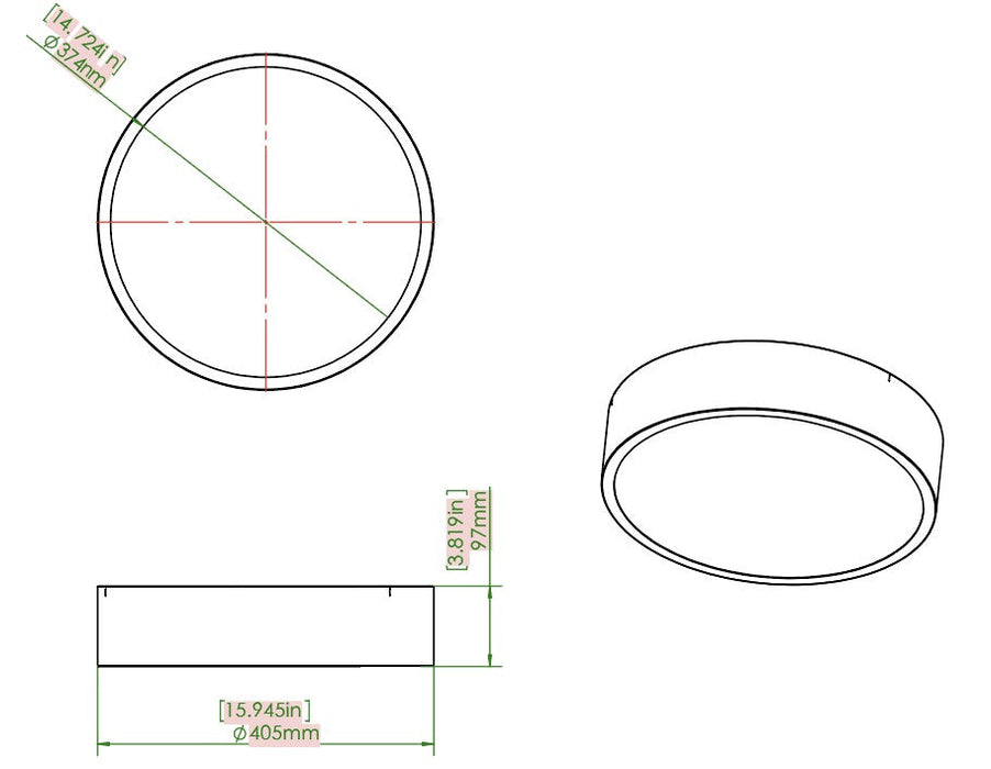 Flush Mount Z-Lite 1017F16-BRZ-LED Bronze Coronado 1 Light Flush Mount Z-Lite