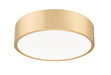 Flush Mount Z-Lite 1017F16-MGLD-LED Modern Gold Coronado 1 Light Flush Mount Z-Lite