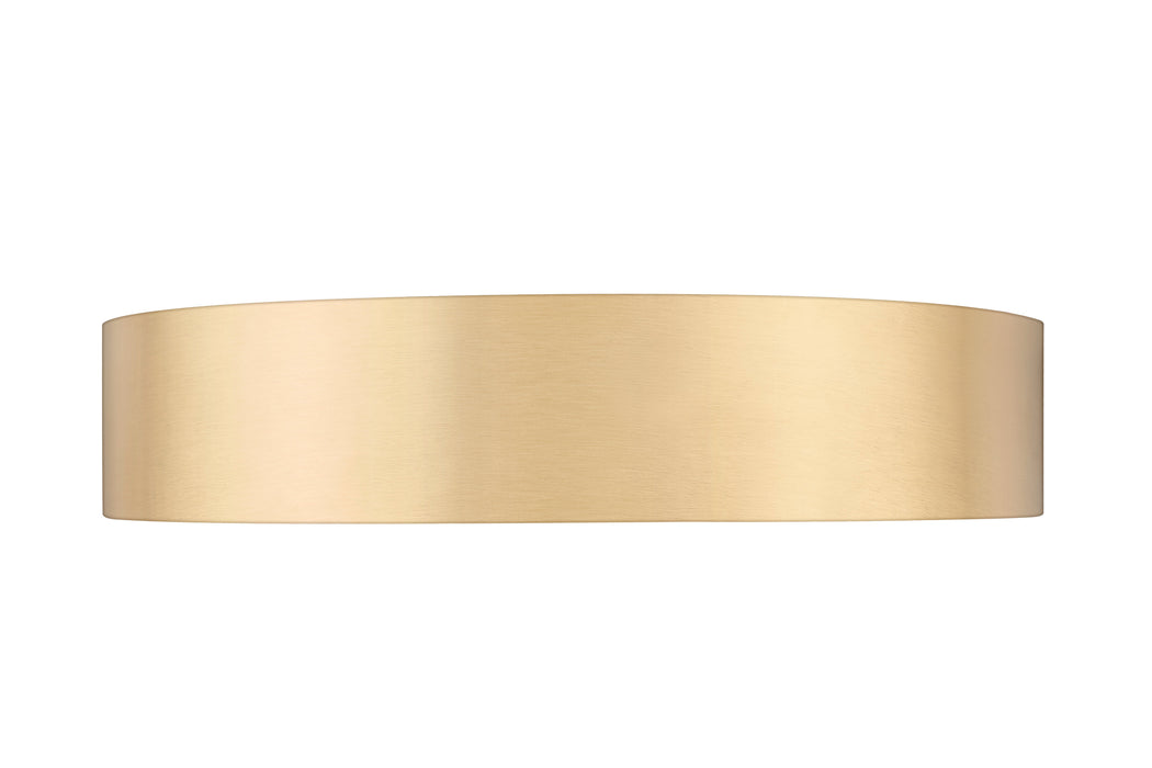 Flush Mount Z-Lite 1017F20-MGLD-LED Modern Gold Coronado 1 Light Flush Mount Z-Lite