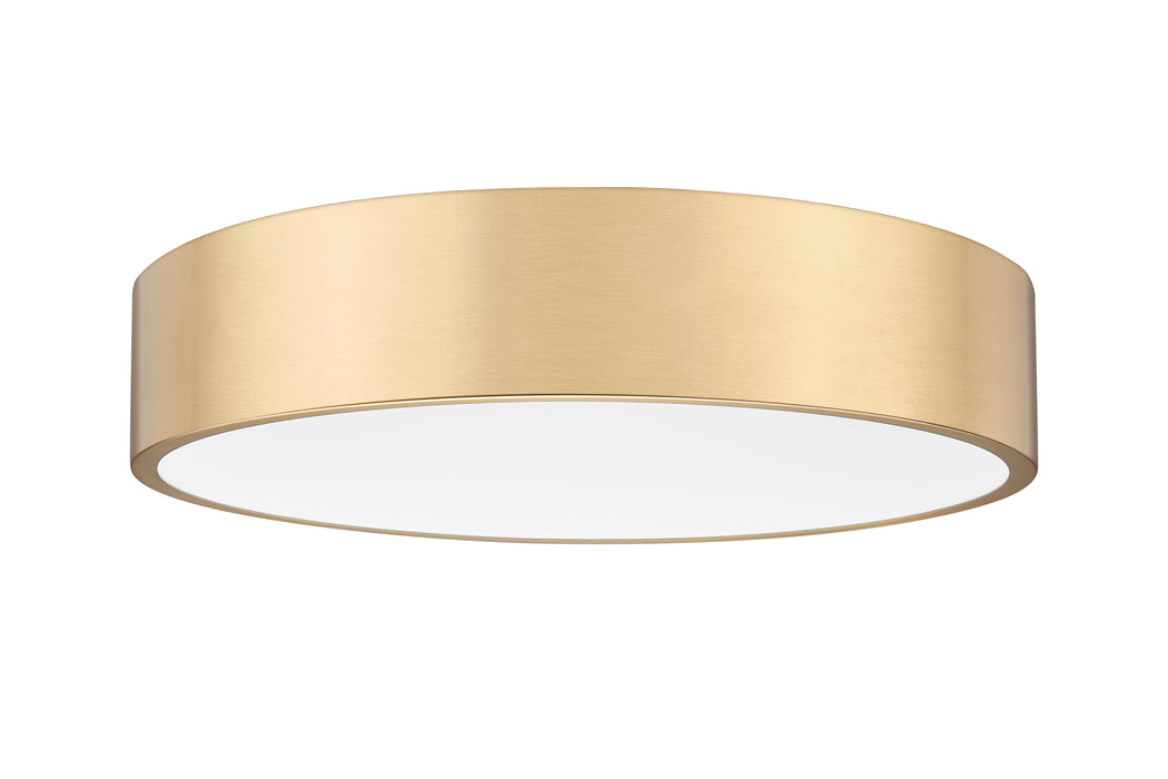 Flush Mount Z-Lite 1017F20-MGLD-LED Modern Gold Coronado 1 Light Flush Mount Z-Lite