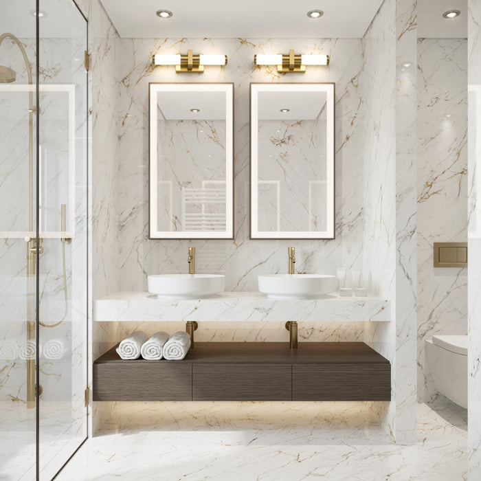 Vanity Z-Lite 1019-18W-MGLD-LED Modern Gold Idris 1 Light Vanity Z-Lite