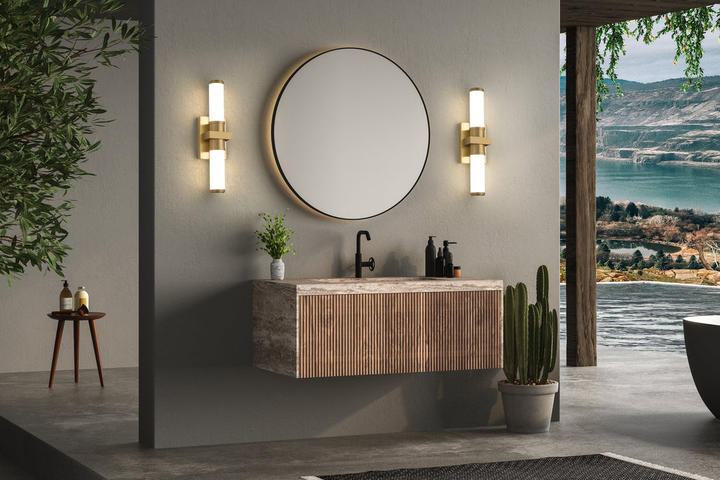 Vanity Z-Lite 1019-18W-MGLD-LED Modern Gold Idris 1 Light Vanity Z-Lite