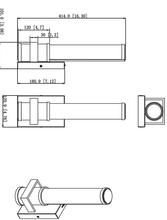 Wall Sconce Z-Lite 1019-1S-BN-LED Brushed Nickel Idris 1 Light Wall Sconce Z-Lite