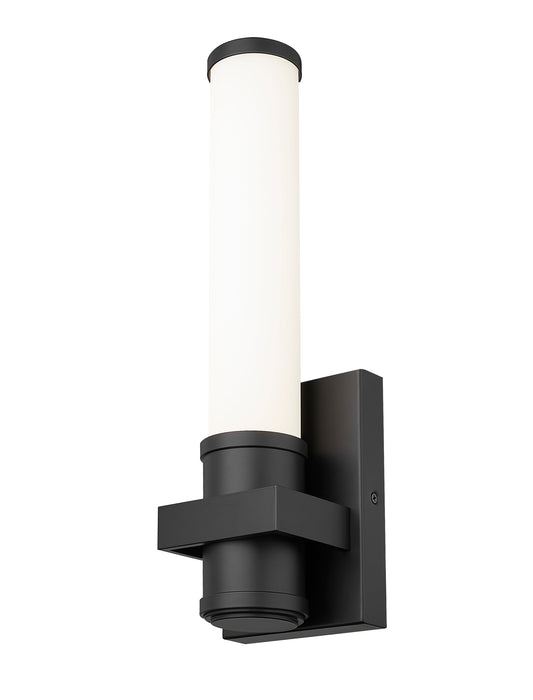 Wall Sconce Z-Lite 1019-1S-MB-LED Matte Black Idris 1 Light Wall Sconce Z-Lite