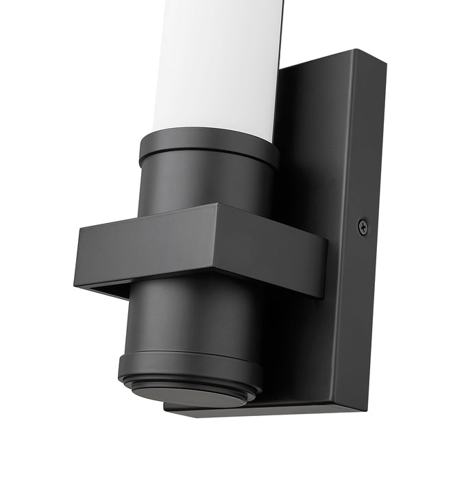 Wall Sconce Z-Lite 1019-1S-MB-LED Matte Black Idris 1 Light Wall Sconce Z-Lite