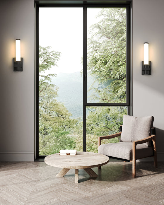 Wall Sconce Z-Lite 1019-1S-MB-LED Matte Black Idris 1 Light Wall Sconce Z-Lite