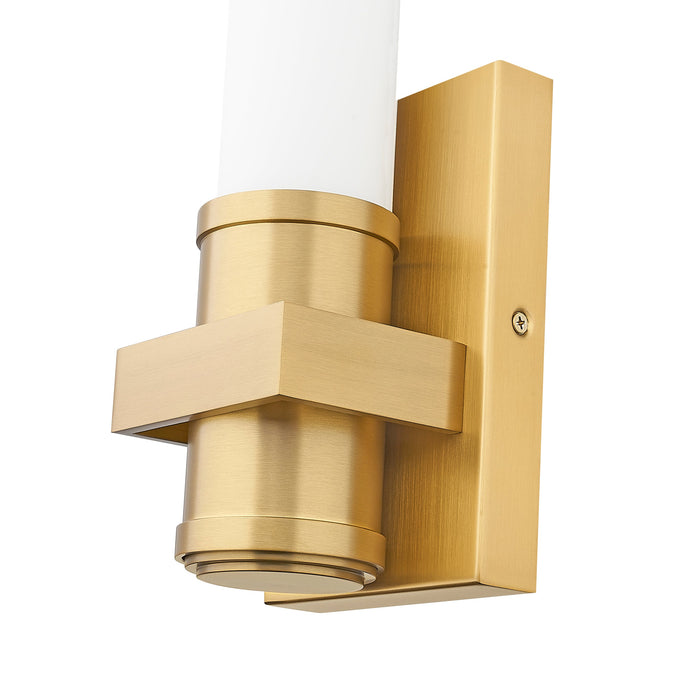 Wall Sconce Z-Lite 1019-1S-MGLD-LED Modern Gold Idris 1 Light Wall Sconce Z-Lite