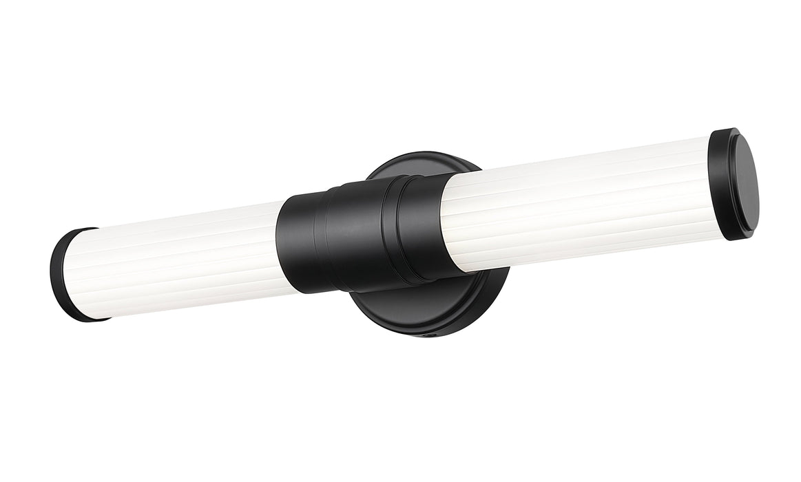 Vanity Z-Lite 1020-18W-MB-LED Matte Black Warwick 1 Light Vanity Z-Lite