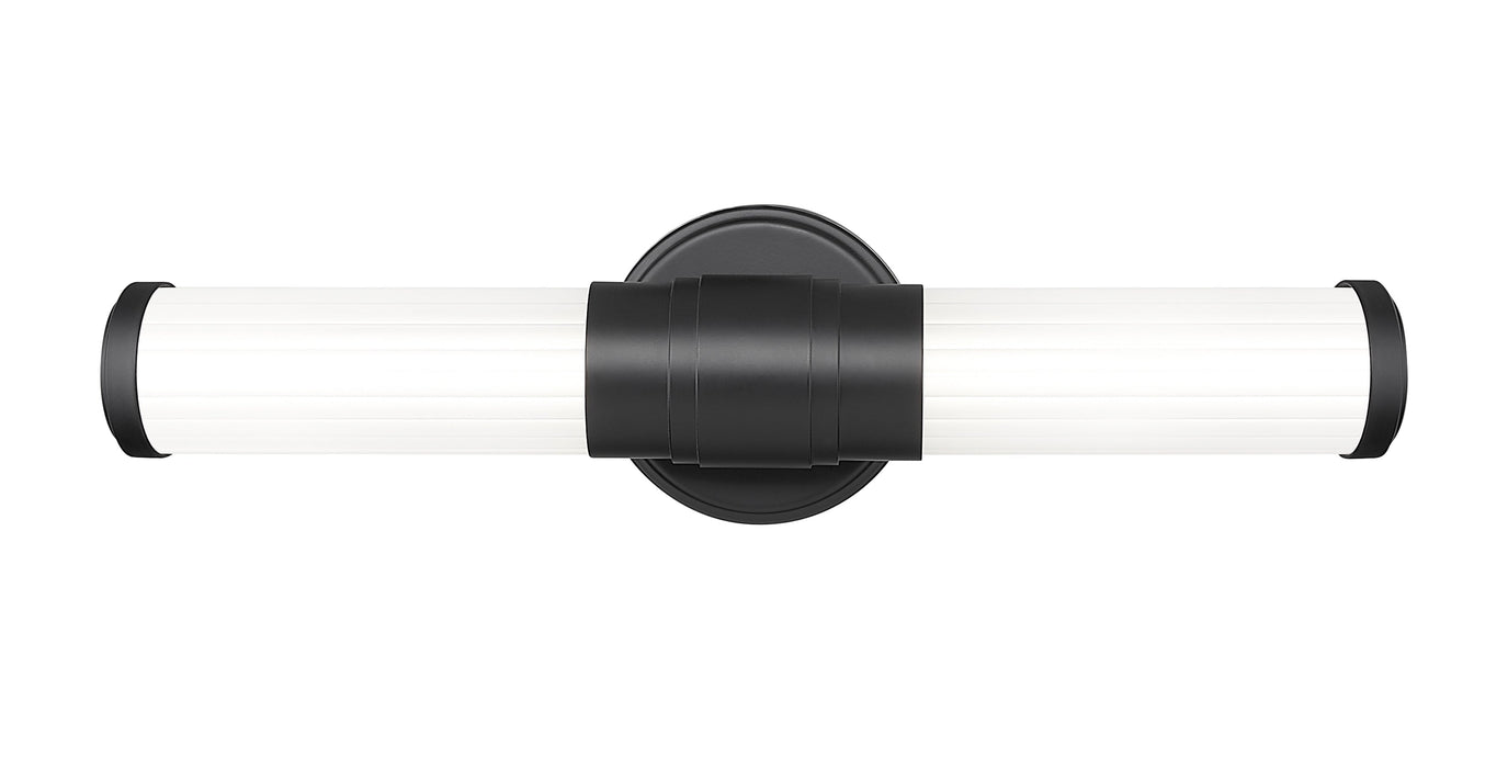 Vanity Z-Lite 1020-18W-MB-LED Matte Black Warwick 1 Light Vanity Z-Lite