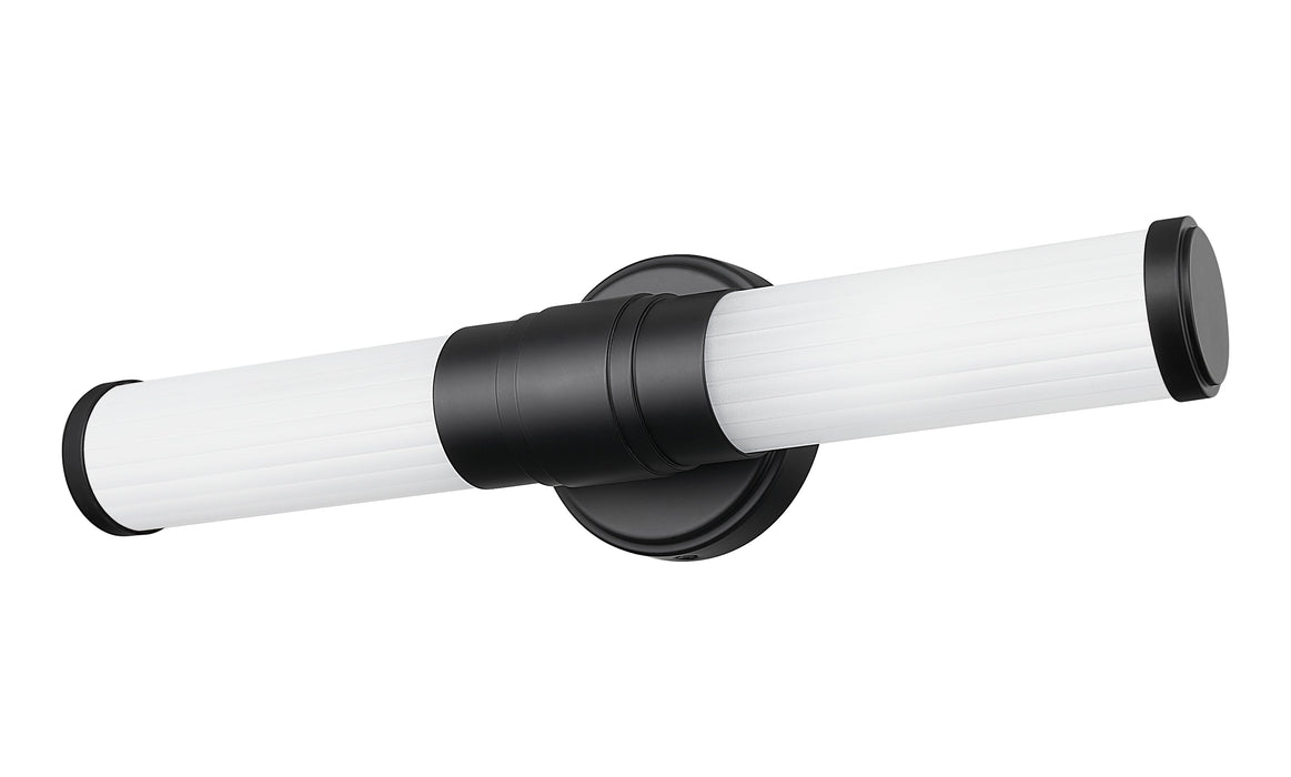 Vanity Z-Lite 1020-18W-MB-LED Matte Black Warwick 1 Light Vanity Z-Lite