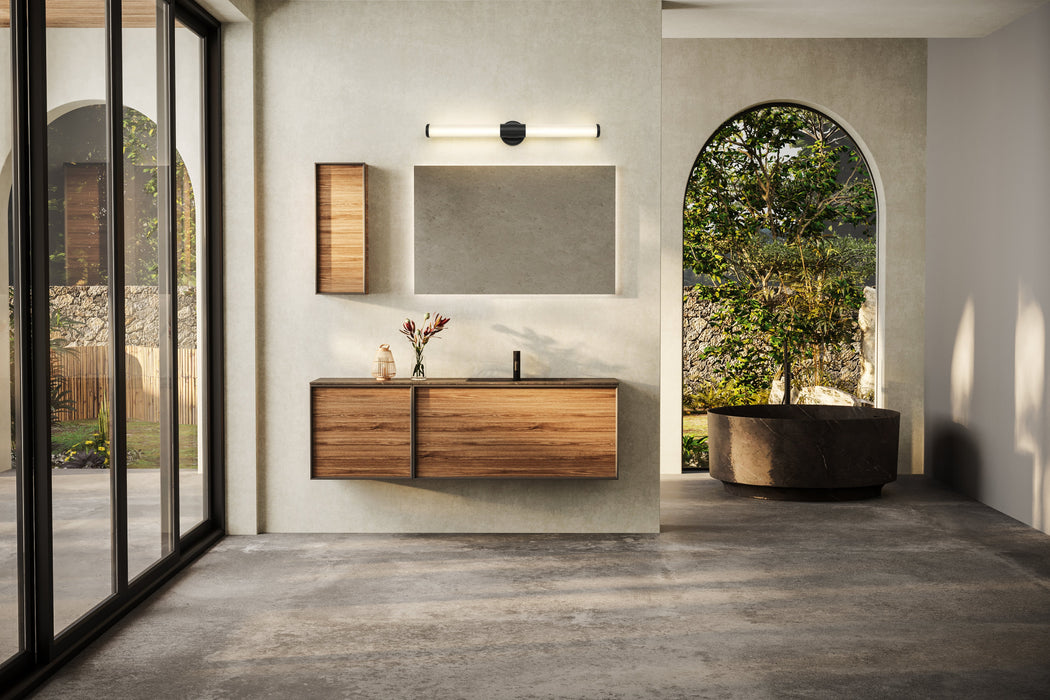 Vanity Z-Lite 1020-32W-MB-LED Matte Black Warwick 1 Light Vanity Z-Lite