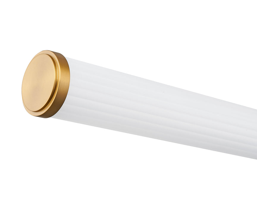 Vanity Z-Lite 1020-32W-MGLD-LED Modern Gold Warwick 1 Light Vanity Z-Lite