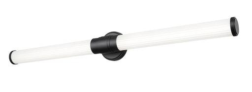 Vanity Z-Lite 1020-40W-MB-LED Matte Black Warwick 1 Light Vanity Z-Lite