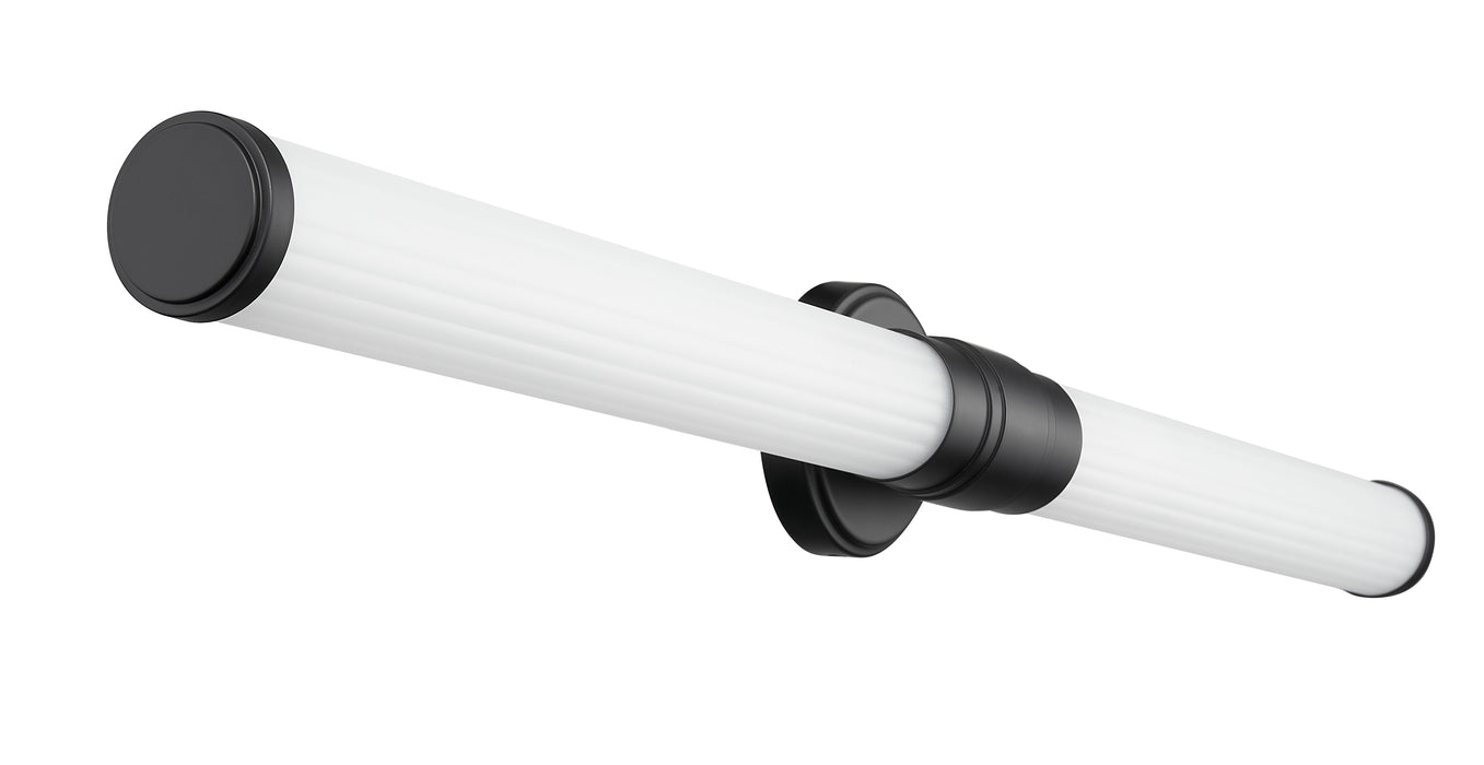 Vanity Z-Lite 1020-40W-MB-LED Matte Black Warwick 1 Light Vanity Z-Lite