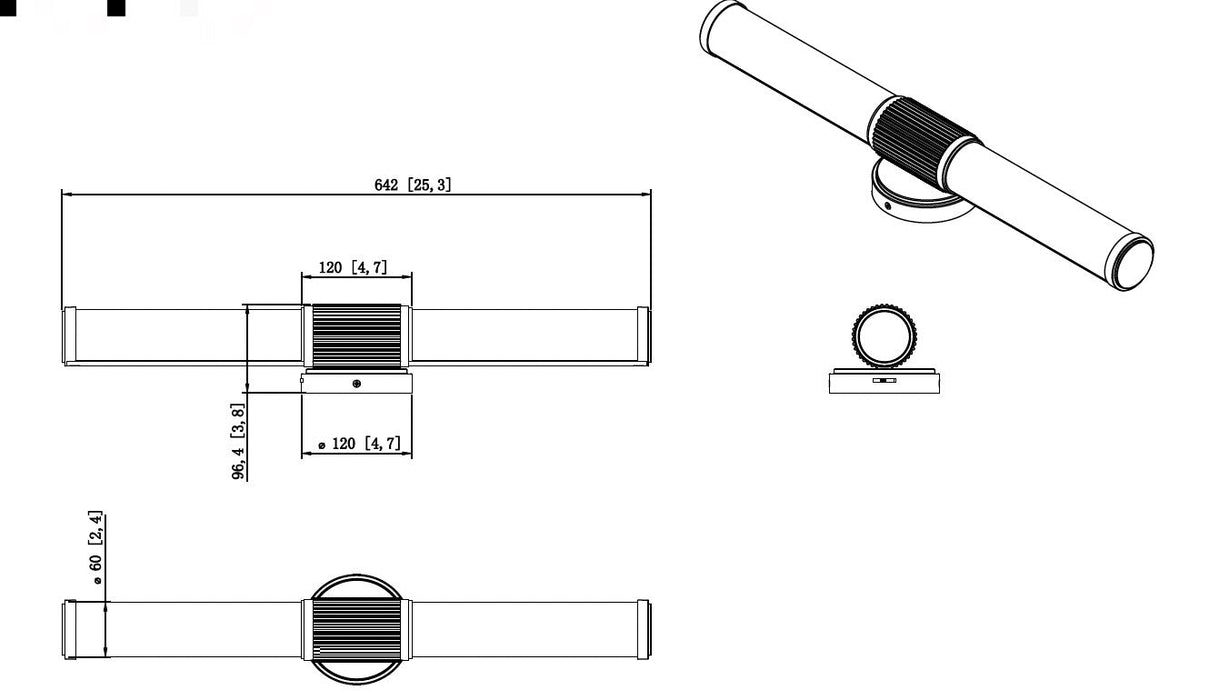 Vanity Z-Lite 1021-25W-MGLD-LED Modern Gold Solange 1 Light Vanity Z-Lite