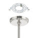 Chandelier Thesis 207348A Stockholm 29 inch 7 light Polished Nickel Chandelier with Opal Glass Shades THESIS