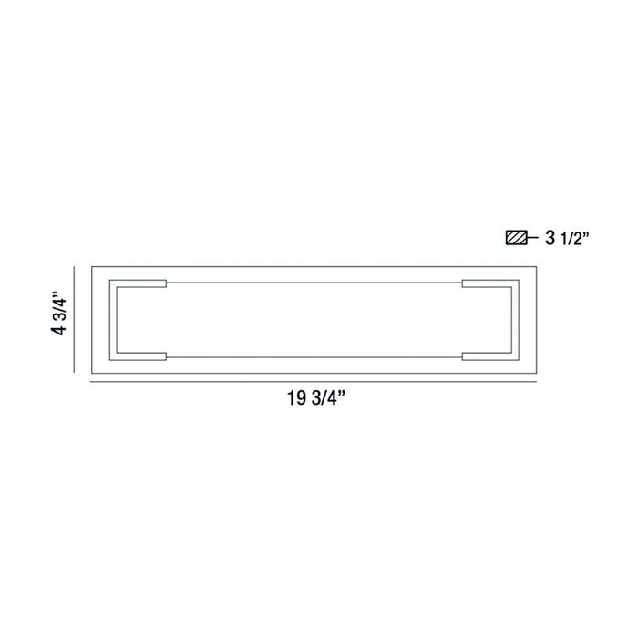 Eurofase 37074-012 Thornhill 19.75" Powder Coat Black LED Wall Sconce