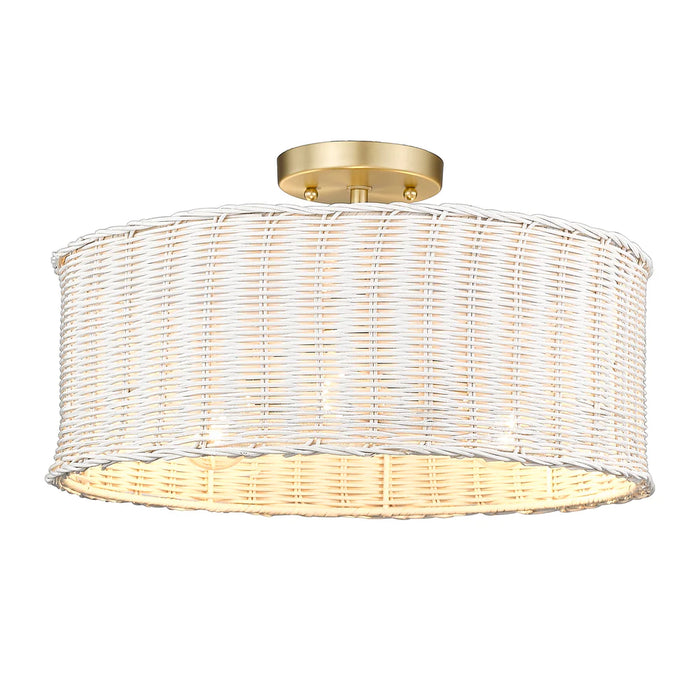 White wicker light fixture hotsell