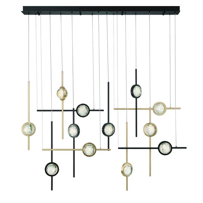 Eurofase 47256-033 Barletta 53" Gold-Black Mix LED Chandelier