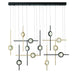 Eurofase 47256-033 Barletta 53" Gold-Black Mix LED Chandelier