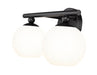 Vanity Z-Lite 1100-2V-MB Matte Black Neoma 2 Light Vanity Z-Lite