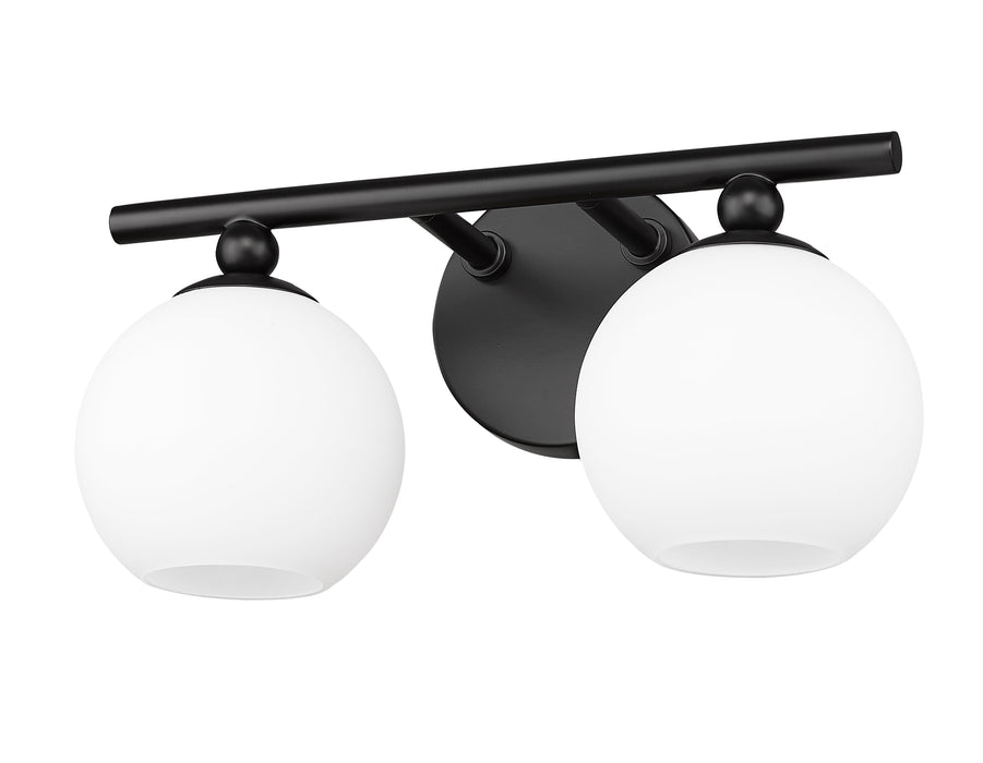 Vanity Z-Lite 1100-2V-MB Matte Black Neoma 2 Light Vanity Z-Lite