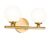 Vanity Z-Lite 1100-2V-MGLD Modern Gold Neoma 2 Light Vanity Z-Lite