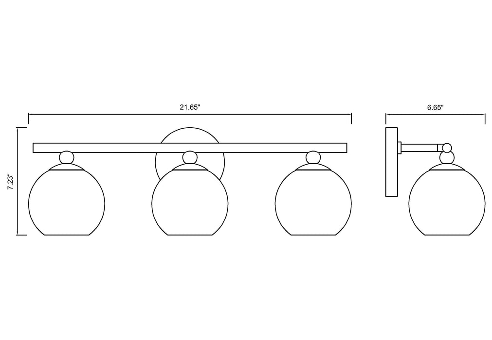 Vanity Z-Lite 1100-3V-BN Brushed Nickel Neoma 3 Light Vanity Z-Lite