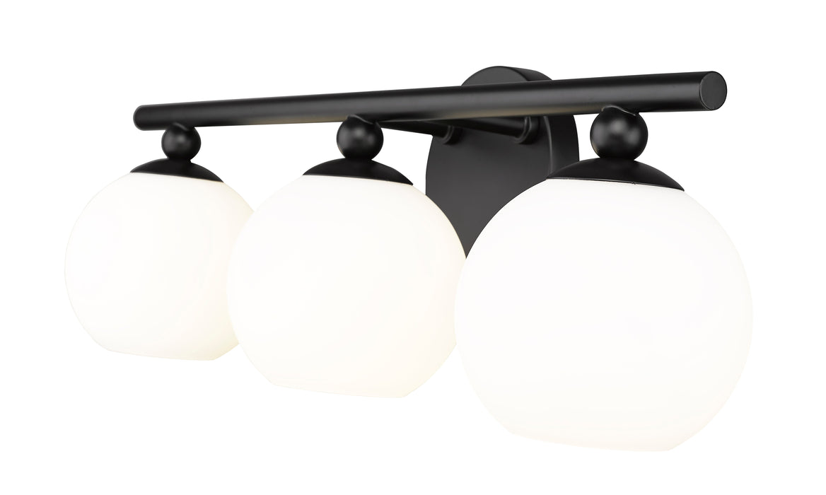 Vanity Z-Lite 1100-3V-MB Matte Black Neoma 3 Light Vanity Z-Lite