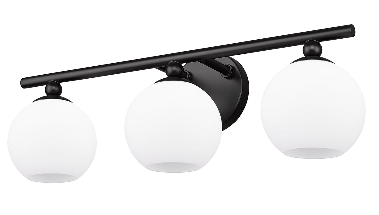 Vanity Z-Lite 1100-3V-MB Matte Black Neoma 3 Light Vanity Z-Lite