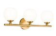 Vanity Z-Lite 1100-3V-MGLD Modern Gold Neoma 3 Light Vanity Z-Lite