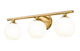 Vanity Z-Lite 1100-3V-MGLD Modern Gold Neoma 3 Light Vanity Z-Lite