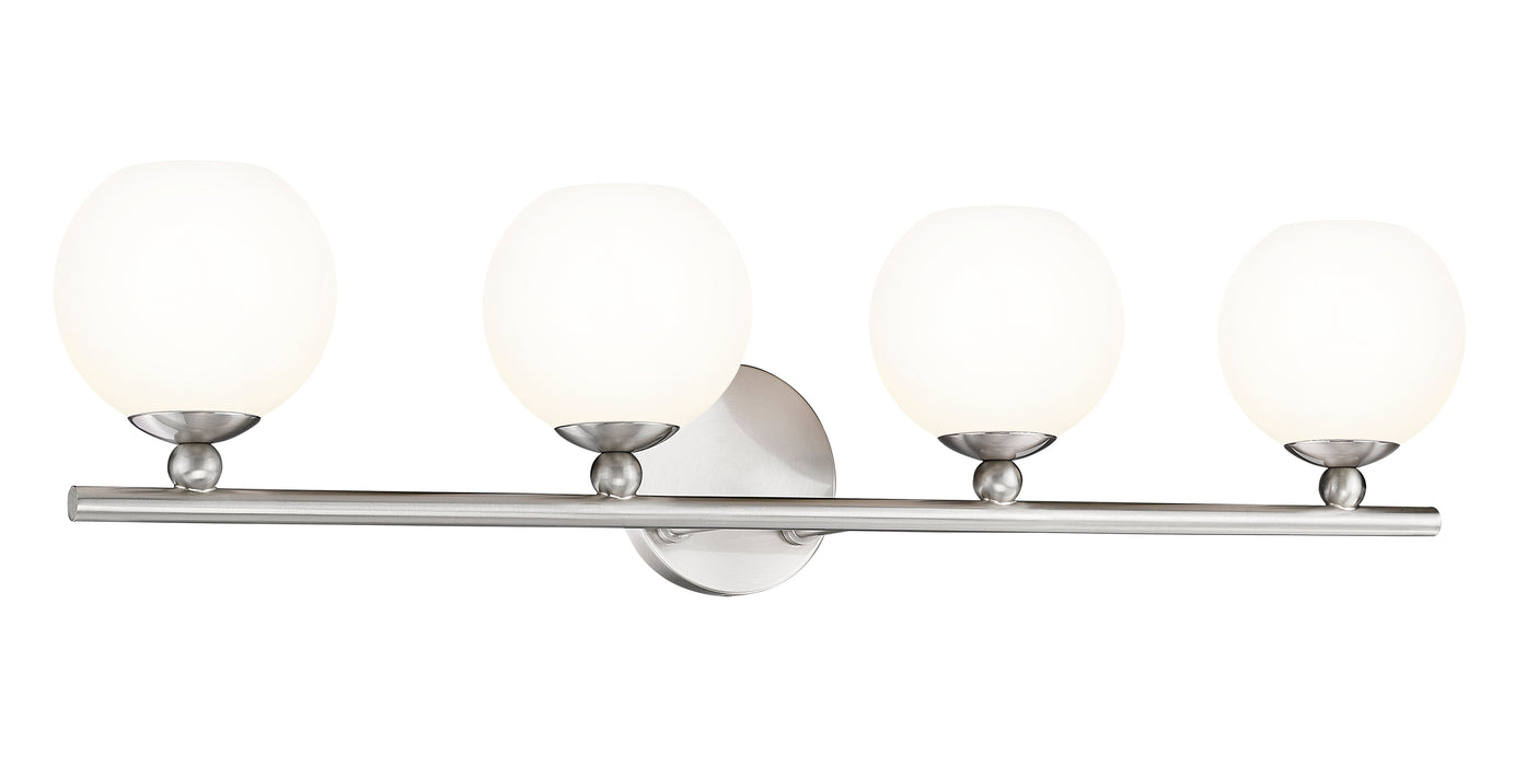 Vanity Z-Lite 1100-4V-BN Brushed Nickel Neoma 4 Light Vanity Z-Lite