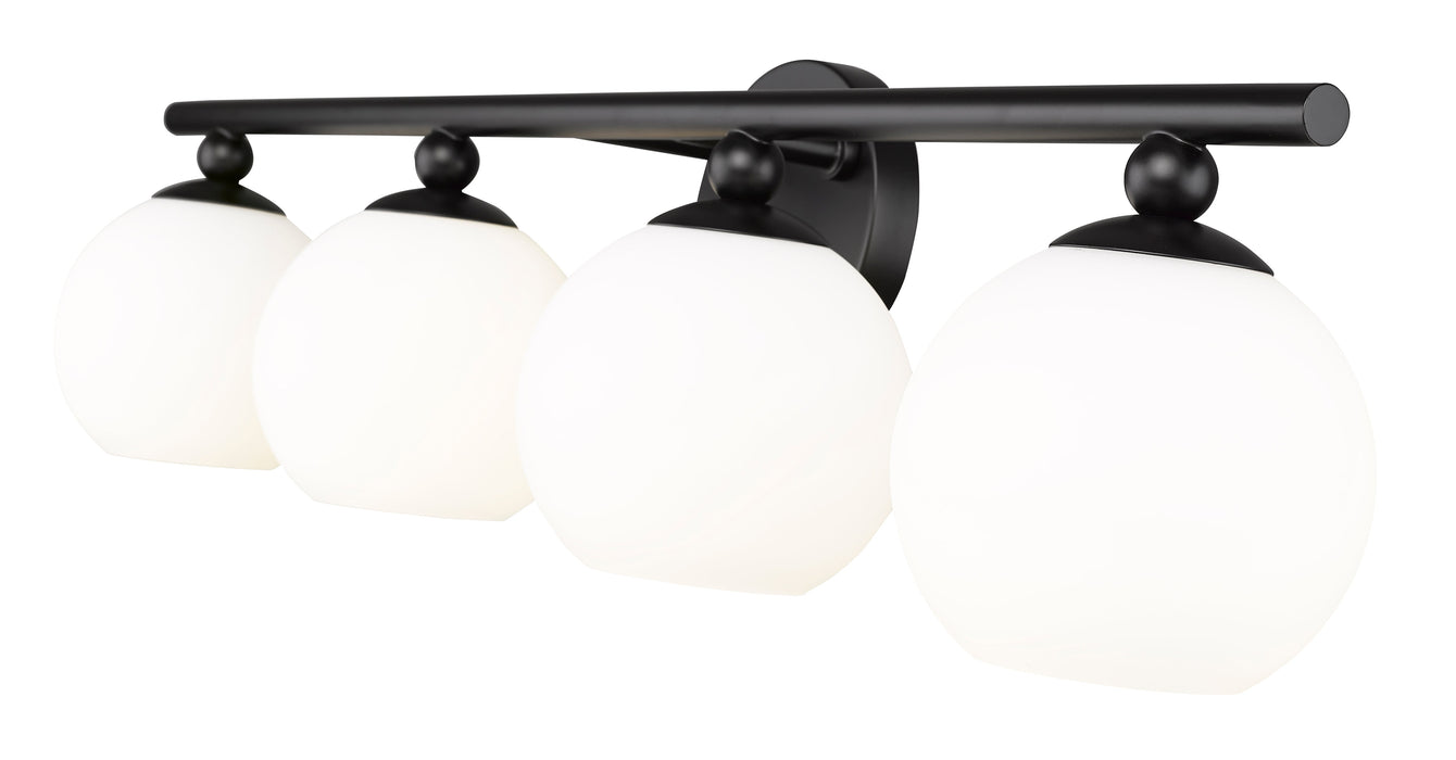 Vanity Z-Lite 1100-4V-MB Matte Black Neoma 4 Light Vanity Z-Lite