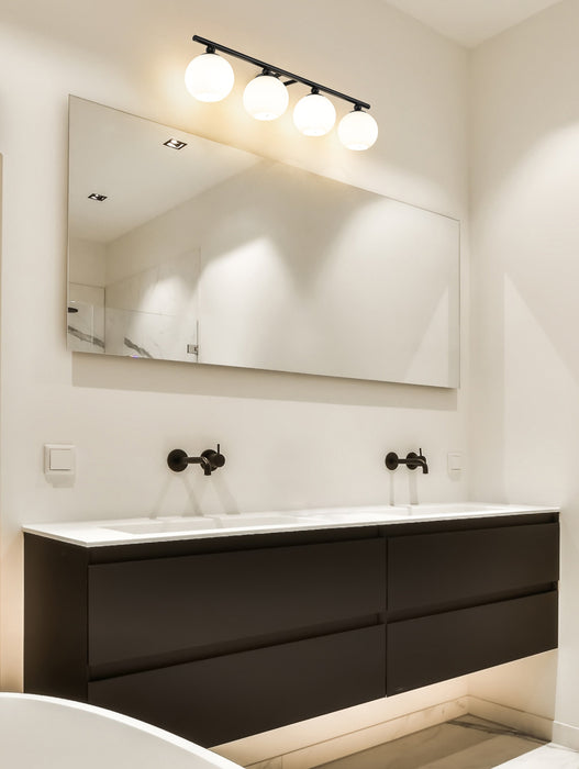 Vanity Z-Lite 1100-4V-MB Matte Black Neoma 4 Light Vanity Z-Lite