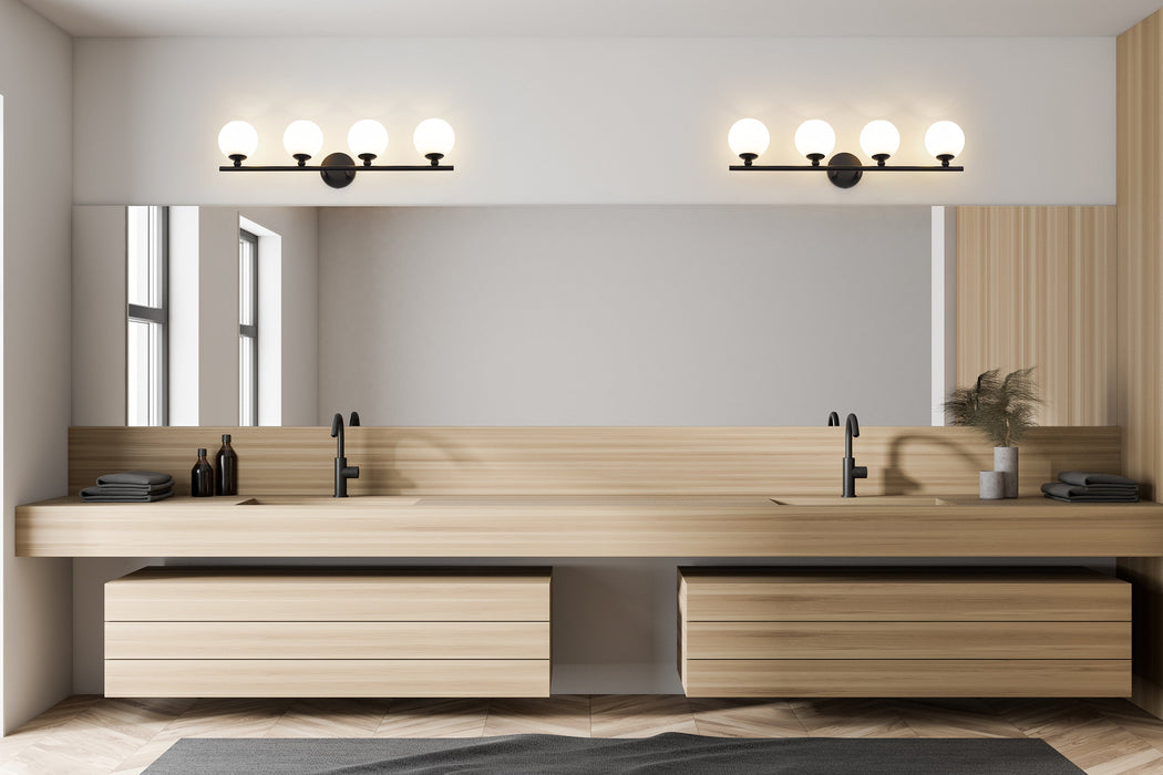 Vanity Z-Lite 1100-4V-MB Matte Black Neoma 4 Light Vanity Z-Lite