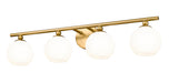 Vanity Z-Lite 1100-4V-MGLD Modern Gold Neoma 4 Light Vanity Z-Lite
