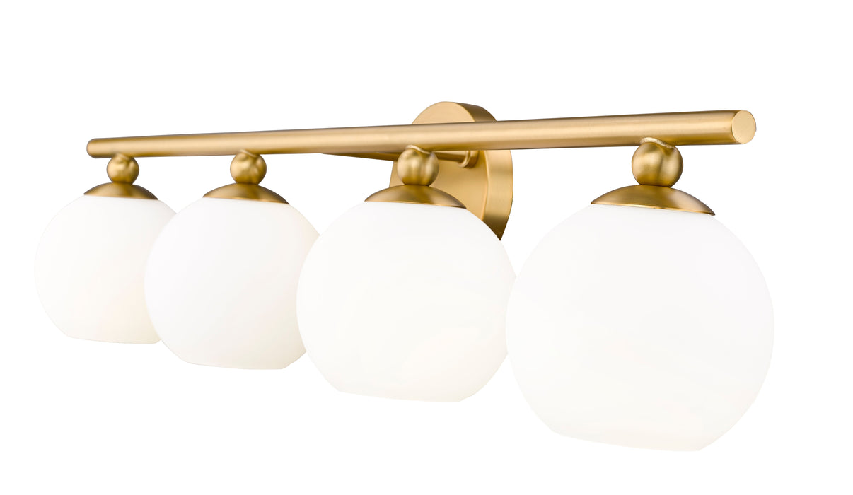 Vanity Z-Lite 1100-4V-MGLD Modern Gold Neoma 4 Light Vanity Z-Lite