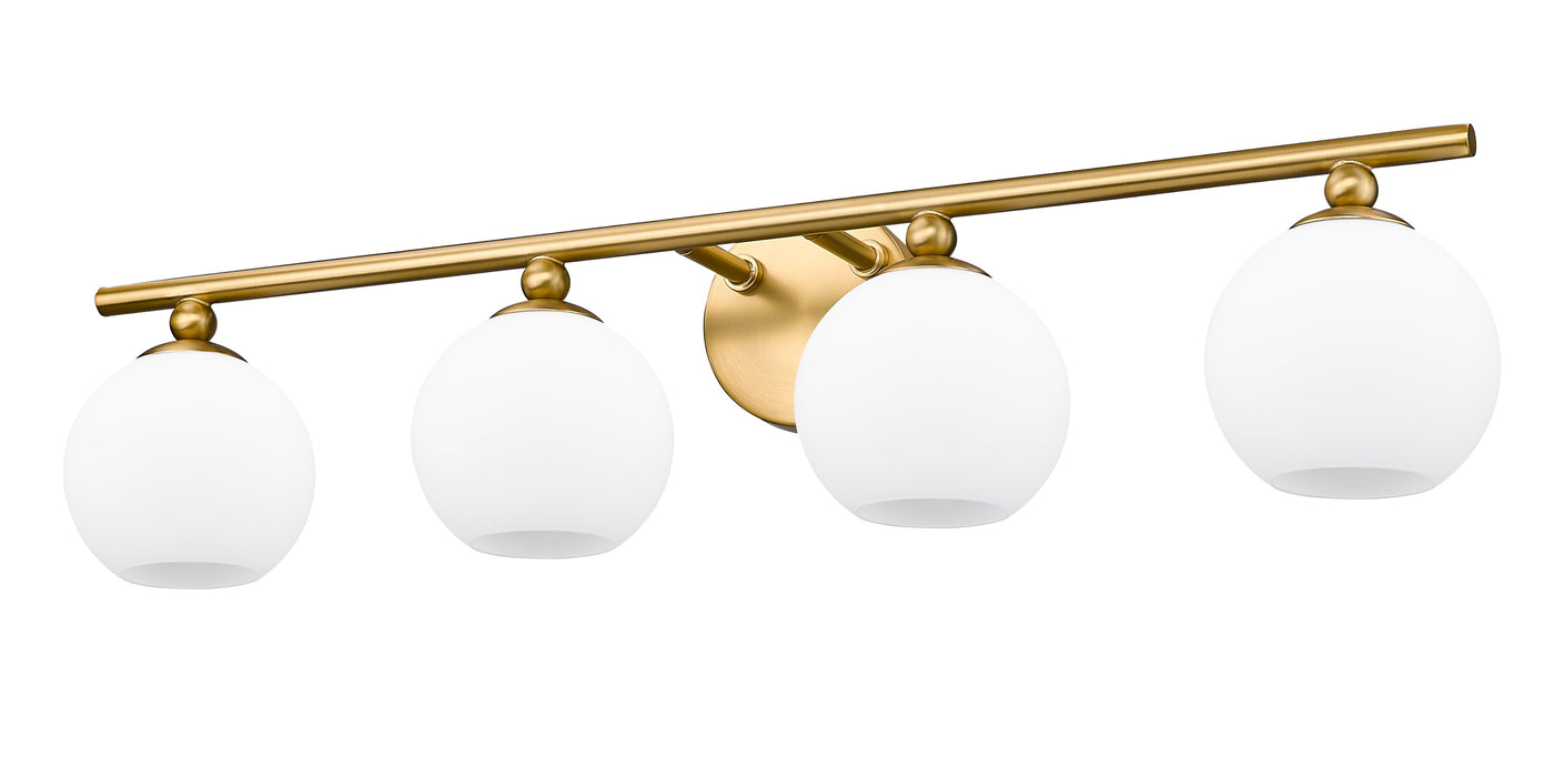 Vanity Z-Lite 1100-4V-MGLD Modern Gold Neoma 4 Light Vanity Z-Lite