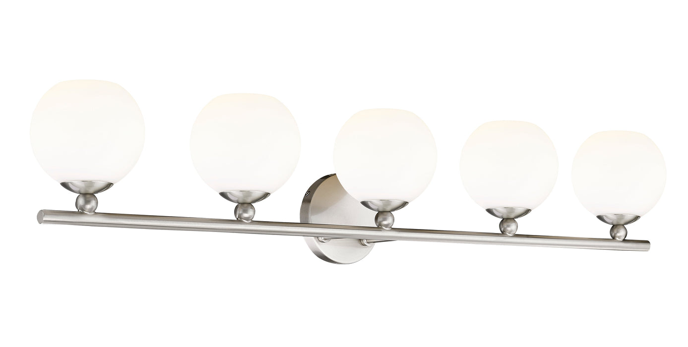Vanity Z-Lite 1100-5V-BN Brushed Nickel Neoma 5 Light Vanity Z-Lite