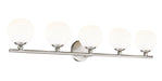 Vanity Z-Lite 1100-5V-BN Brushed Nickel Neoma 5 Light Vanity Z-Lite