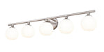 Vanity Z-Lite 1100-5V-BN Brushed Nickel Neoma 5 Light Vanity Z-Lite
